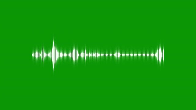 Neon purple audio spectrum visualizer, glowing violet waveform frequency bars, futuristic music equalizer pulse, abstract sonic wave loop green screen chroma key 4K 30fps Apple ProRes