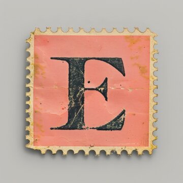 Number 2 font text art postage stamp.