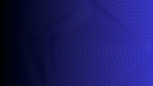 Elegant Dark puple Gradient Abstract Background With Flowing Wavy Lines And Smooth Contour Pattern