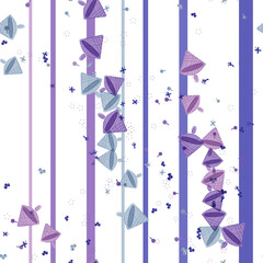 Nahtloses Streifenmuster in Violett und Blau mit Rassel © SYLVIA