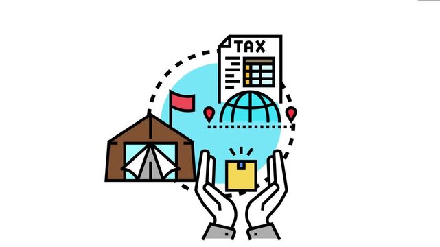 Border control operations managing global logistics, customs clearance, and import export regulations with a focus on international shipping and taxation