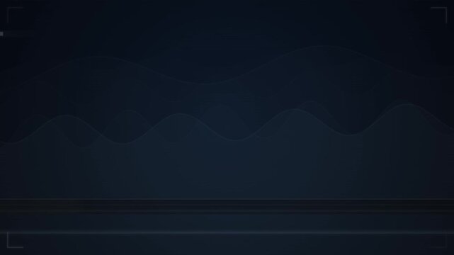 Abstract dark blue waveform pattern with looping sine waves for seamless background