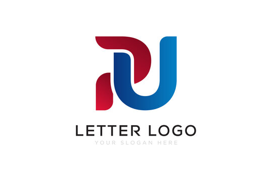 PU Letter PU Logo Icon Design Vector