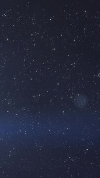 Animation of glowing spots of lights over dark background