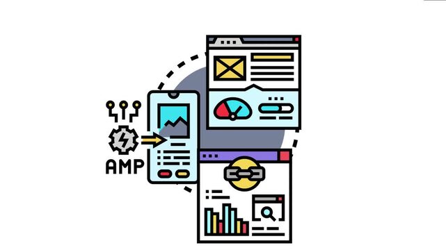 Online marketing concept various strategies like seo, web analytics, and mobile optimization for increasing engagement and driving more users to a digital platform