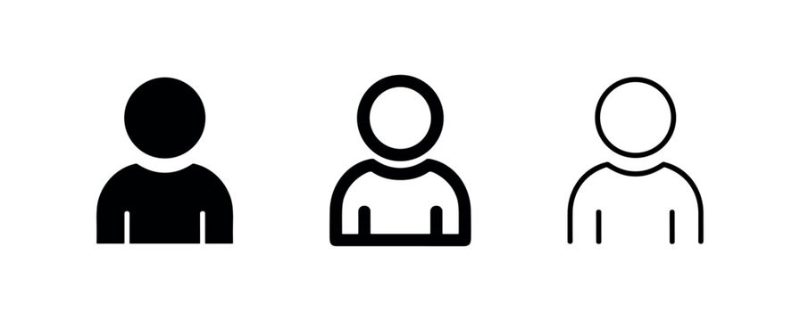 User Profile Person Avatar Icon Set