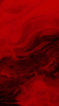 Animation of red shapes on black background