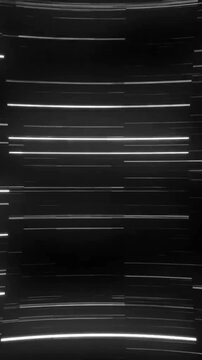 Animation of glowing light trails moving over black background