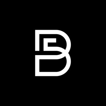 Modern, futuristic, and unique 'BS or SB' monogram. Elegant geometric line art, ideal for tech startups, cybersecurity, software, and fintech.