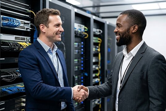 IT Partnership Handshake