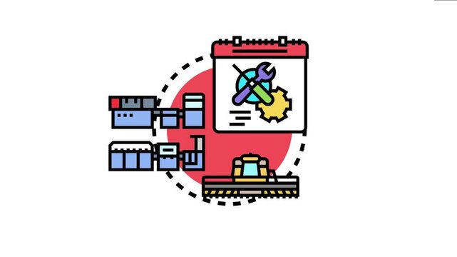 Industrial equipment and advanced machinery are connected. Symbolizing a streamlined process for boosting company efficiency and enabling automation