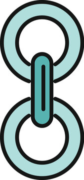 Chain illustrating unbreakable connection, attachment, and integration