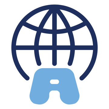 Global Online Multiplayer Gaming Duo Tone Icon
