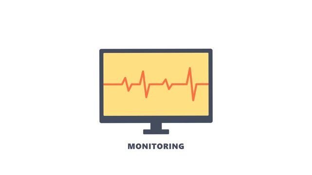Financial Monitoring Screen on Green Screen