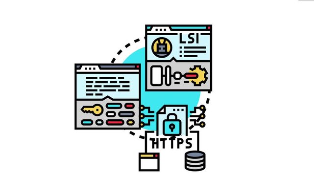 Website optimization increasing online visibility and improving search engine ranking, utilizing seo strategies, secure protocols, content, and keyword research for internet presence