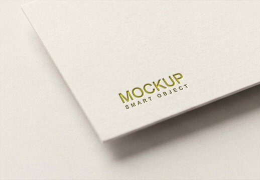 Luxury Debossed Logo Mockup