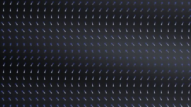 Spin Wave Propagation Across Ordered Lattice Of Precessing Magnetic Moments Seamless Loop in calm graphene tones