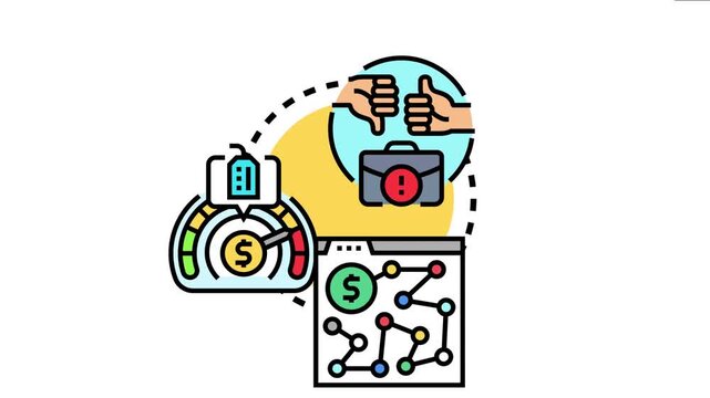 Business strategy planning concept market share growth, risk assessment, and decision making for achieving competitive advantage