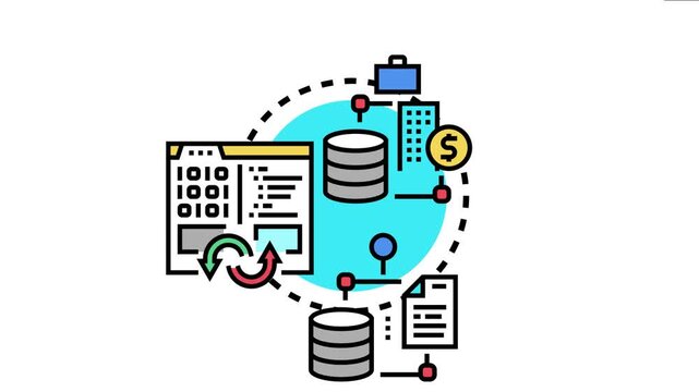 Bof file converting program digital data transformation between different formats, managing documents, databases, and system connections with financial implications