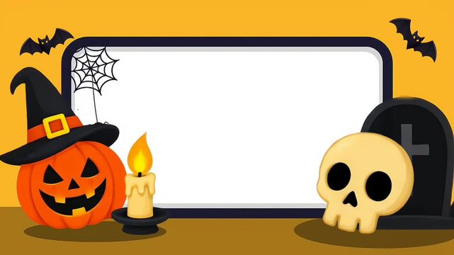 halloween pumpkin frame