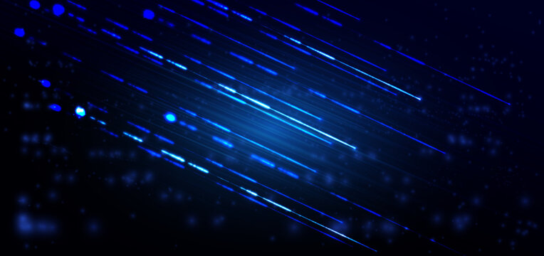 Abstract futuristic background featuring a glowing blue light burst.