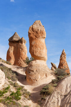 Turkey, Central Anatolia Region, Cappadocia, fairy chimneys at Devrent Valley