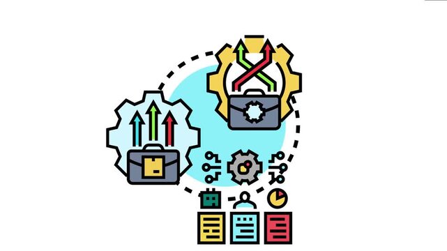 Board level change management process involving strategic planning, organizational transformation, and implementing new business strategies for company growth and successful leadership
