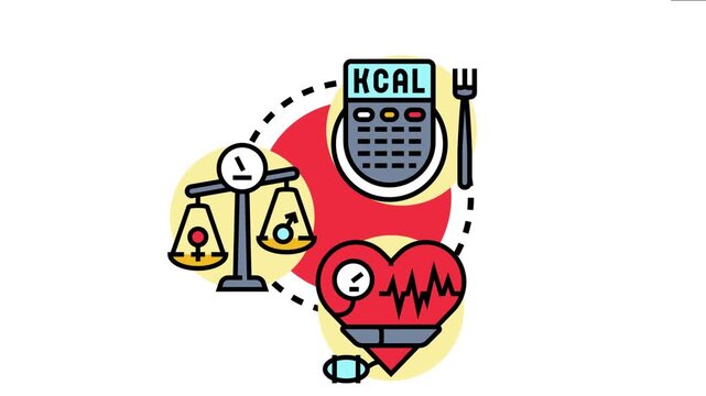Body mass index wellness indicator concept a system for tracking health. Including diet. Calorie intake. Gender specific measurements. And cardiovascular monitoring for overall well being