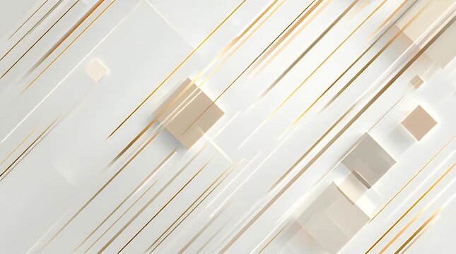 Minimal Geometric Loop with Gently Moving Parallel Lines and Floating Squares