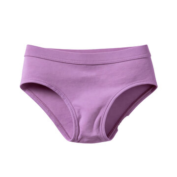 Cotton women panties underwear isolated on a white background featuring a simple design and basic shape for everyday wear