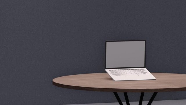 Modern laptop mockup, isolated on background. Vector illustration HD 4K