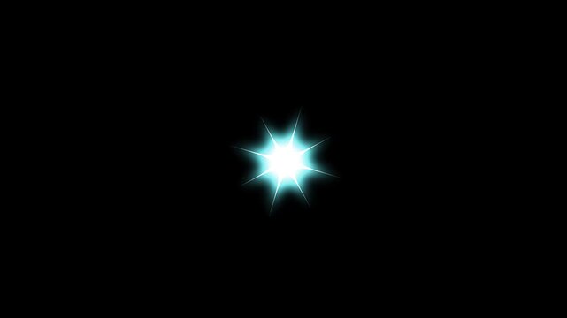 4k Sparkling star twinkle glitter white cartoon doodle animation, glowing shining stars, magical star with twinkling stars, astrology, elegant twinkle star glitter sparkle animation on black screen.