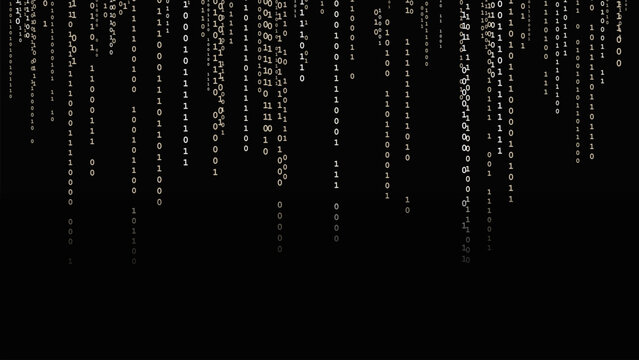 Sepia Matrix Rain Gradient Code Stream