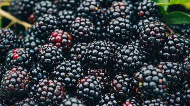 A fresh batch of juicy berries in a pile.