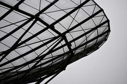 Gray scale Westerbork 1 satallite close up