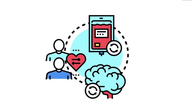 Blood donation station concept showing individuals contributing to a life saving blood supply, supporting medical treatment and community well being through altruistic action
