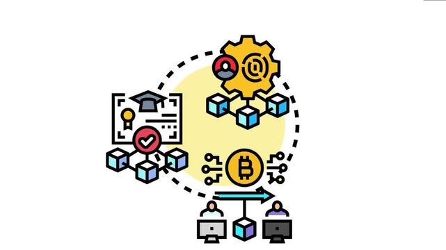 Digital identity profile utilizing blockchain technology for secure verification of credentials. Enabling decentralized data management and transparent cryptographic transactions between various users
