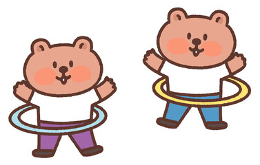 Hula hoop illustration © smile