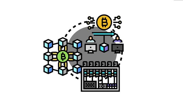 Illustrating decentralized finance concepts, distributed ledger technology manages digital assets, intellectual property rights, and film financing securely for the entertainment sector