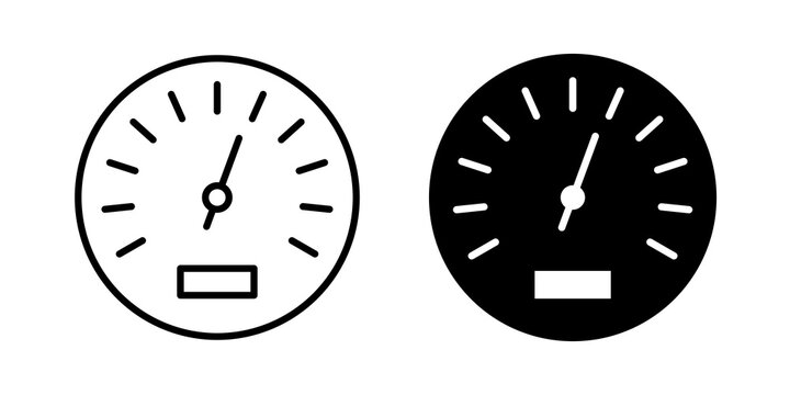 Speedometer icon simple symbols bundle