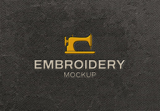 Embroidery Patch PSD Mockup Template