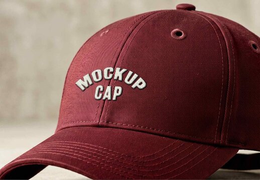 Embroidered Cap Mockup Template