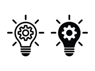 Innovation icon pack in black vector type  © Farhana