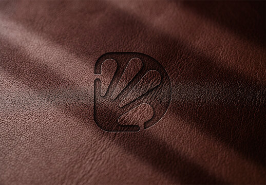 Leather Emboss Logo Mockup