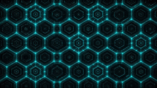 Minimalist Cross-Linked Hexagon Web