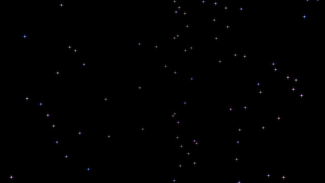 Starry Night Sky Background with Sparkling Stars