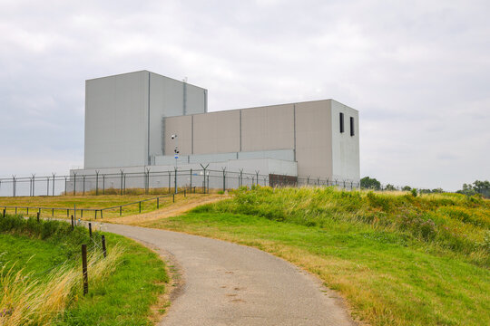 The former Dodewaard Nuclear Power Plant on the Waal River.