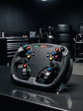High-Performance Racing Wheel Controller for Video Gaming and Simulation Enthusiasts.