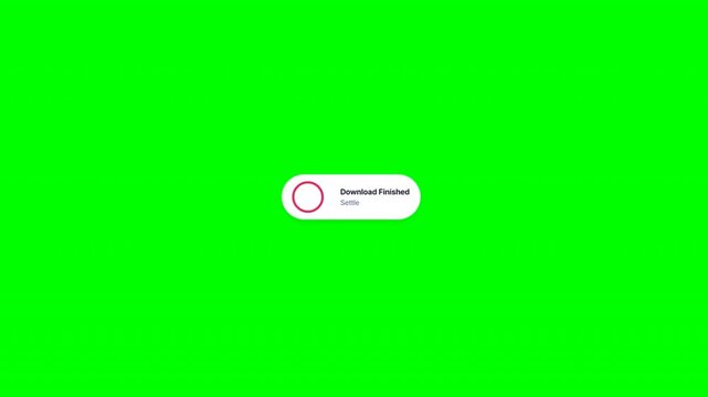 Download file button loading progress on green screen