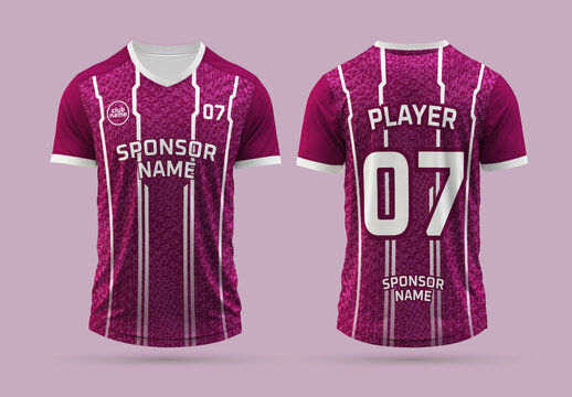 Purple Soccer Jersey Design Template